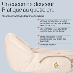 Porte bébé lift hip seat onyx black