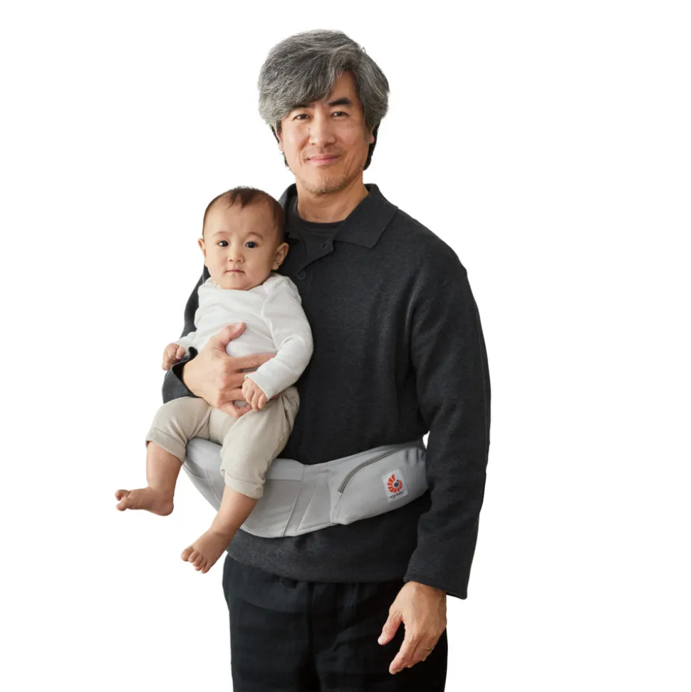 Porte bébé lift hip seat pearl grey