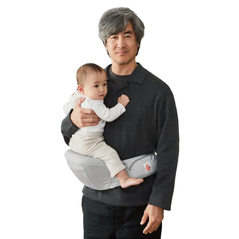 Porte bébé lift hip seat pearl grey