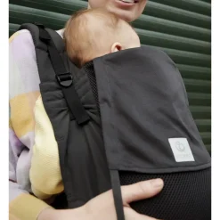 Porte bébé limas en tissu mesh anthracite