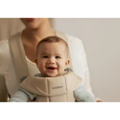 Porte-bébé mini tissé beige