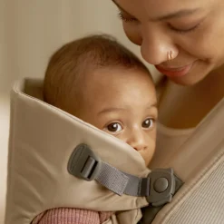 Porte-bébé mini tissé beige