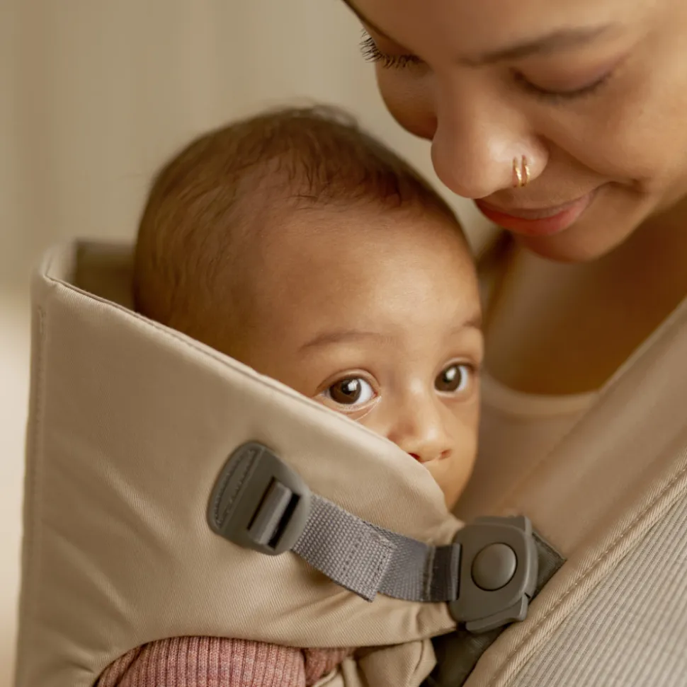 Porte-bébé mini tissé beige