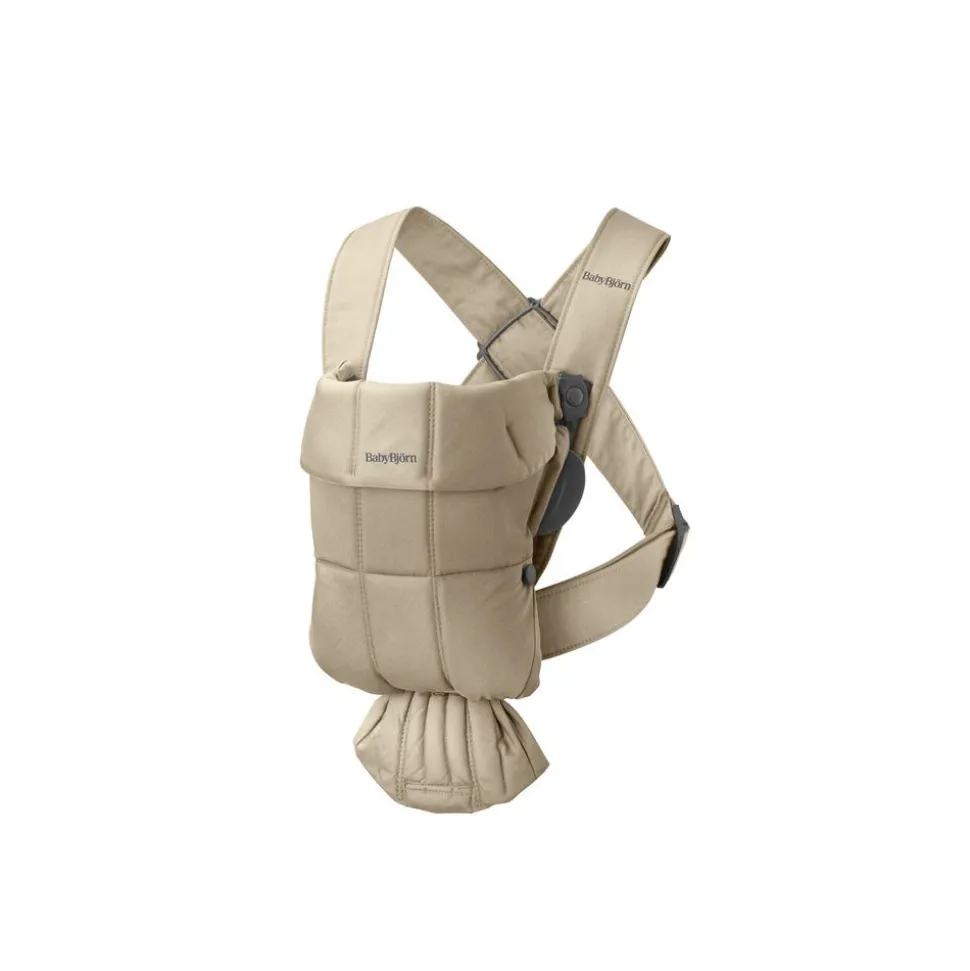 Porte-bébé mini tissé beige