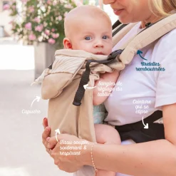 Porte bébé néo préformé savane