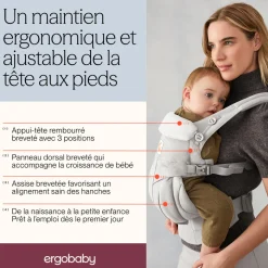 Porte bébé omni classic coton onyx black