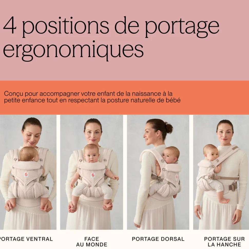 Porte bébé omni classic natural beige