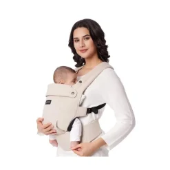 Porte bébé physiologique coton khaki