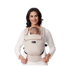Porte bébé physiologique coton khaki