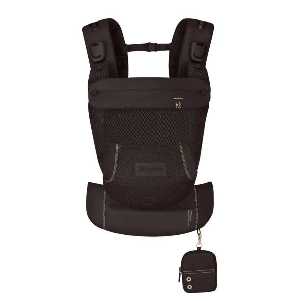 Porte bébé physiologique laya chocolate brown