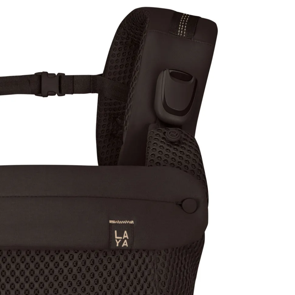 Porte bébé physiologique laya chocolate brown