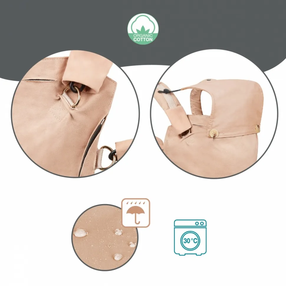 Porte bébé physiologique moov & boost beige noisette