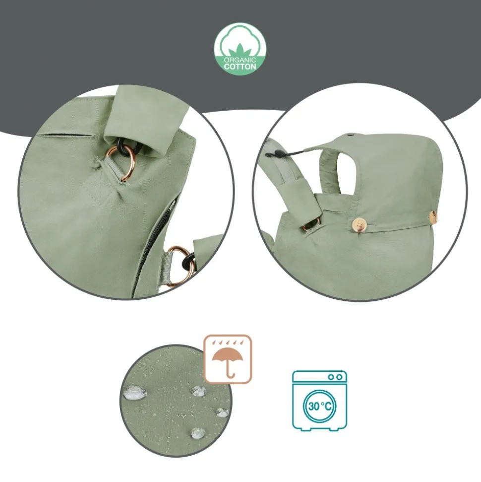 Porte bébé physiologique moov & boost vert sauge