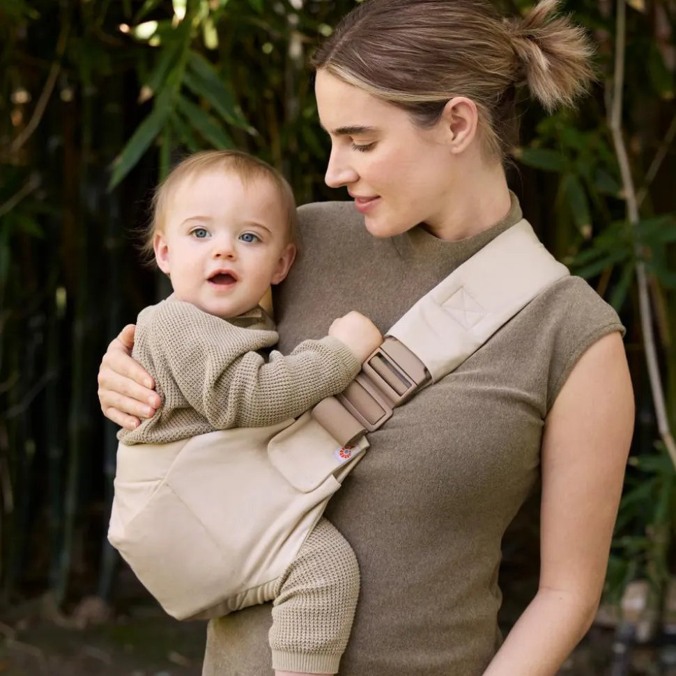 Porte bébé sling upsie natural beige