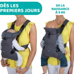 Porte-bébé ventral easyfit moon grey