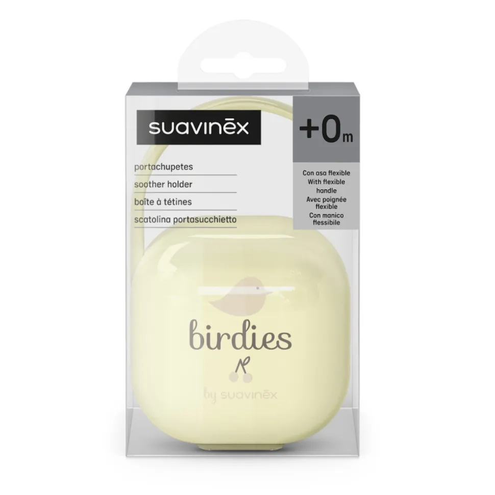 Porte sucette bébé birdies beige