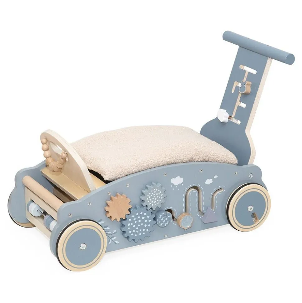 Porteur en bois 3 en 1 - bleu