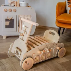 Porteur en bois 3 en 1 - nougat