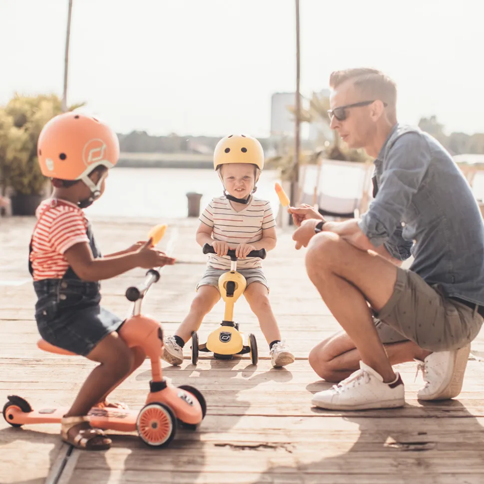 Porteur 2 en 1 évolutif en trottinette highwaykick 1 pêche