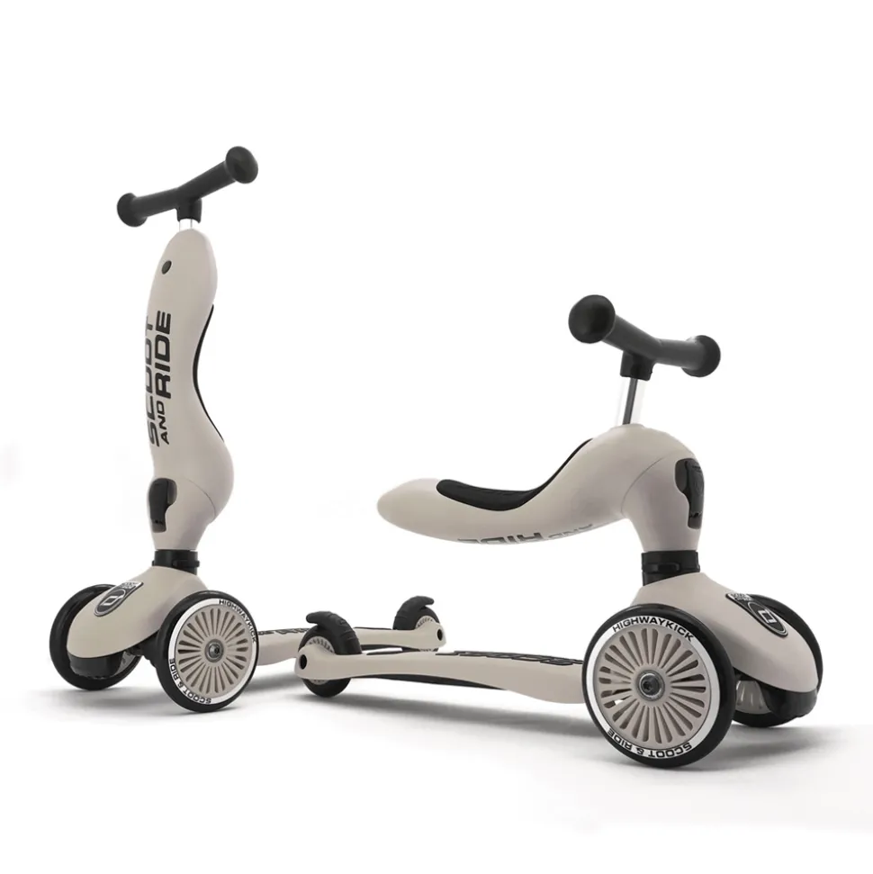 Porteur 2 en 1 évolutif en trottinette highwaykick 1 beige