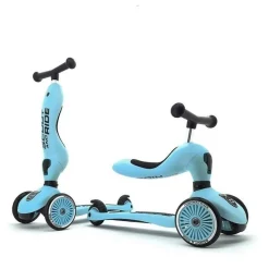 Porteur 2 en 1 évolutif en trottinette highwaykick 1 blueberry