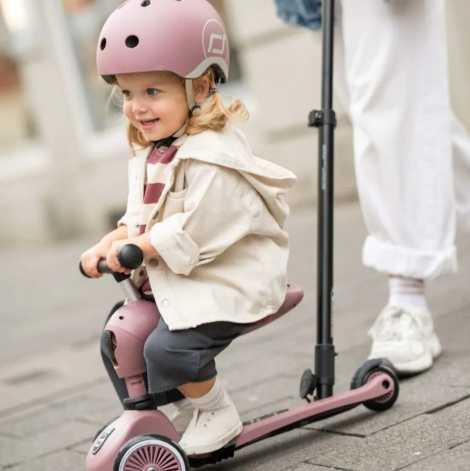 Porteur évolutif en trottinette highwaykick 1 push&go wildberry