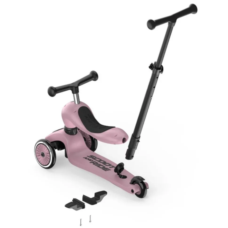 Porteur évolutif en trottinette highwaykick 1 push&go wildberry