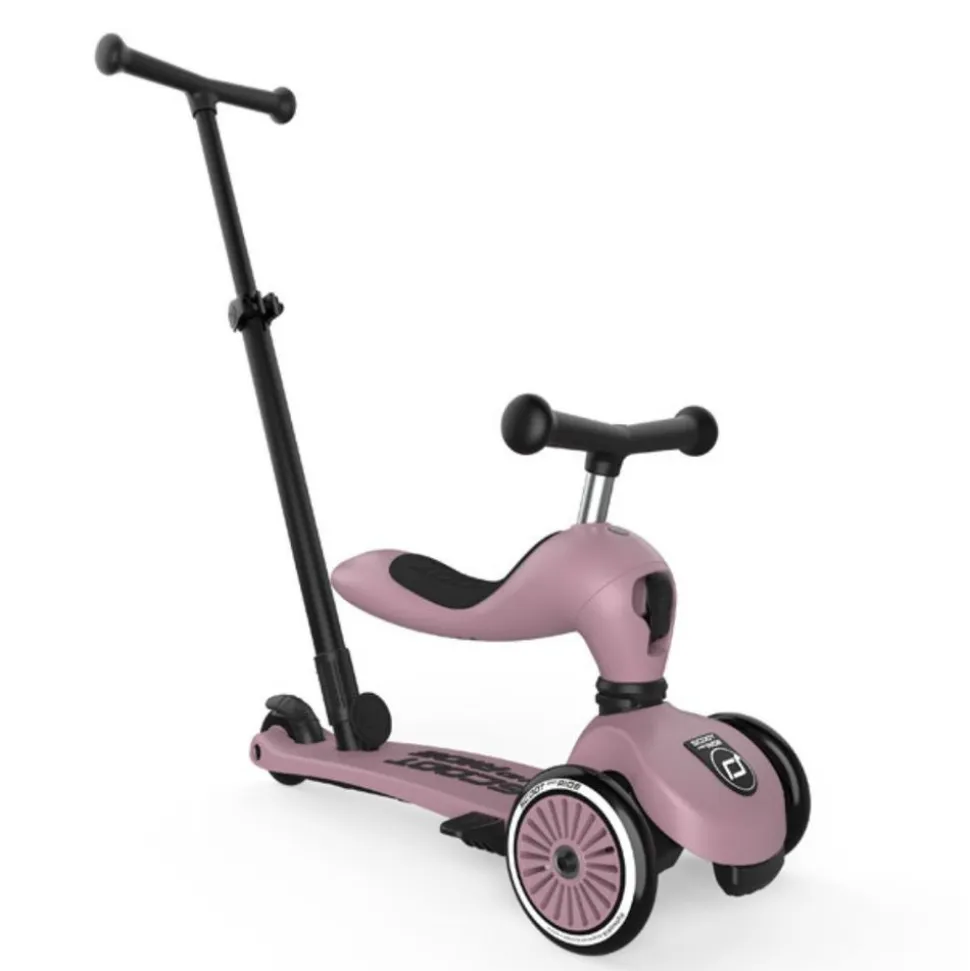 Porteur évolutif en trottinette highwaykick 1 push&go wildberry