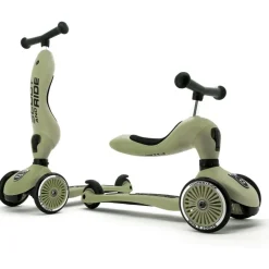 Porteur évolutif en trottinette highwaykick 1 olive