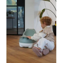 Pot bébé ourson vert sauge