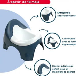 Pot d'apprentissage ideo bleu nuit