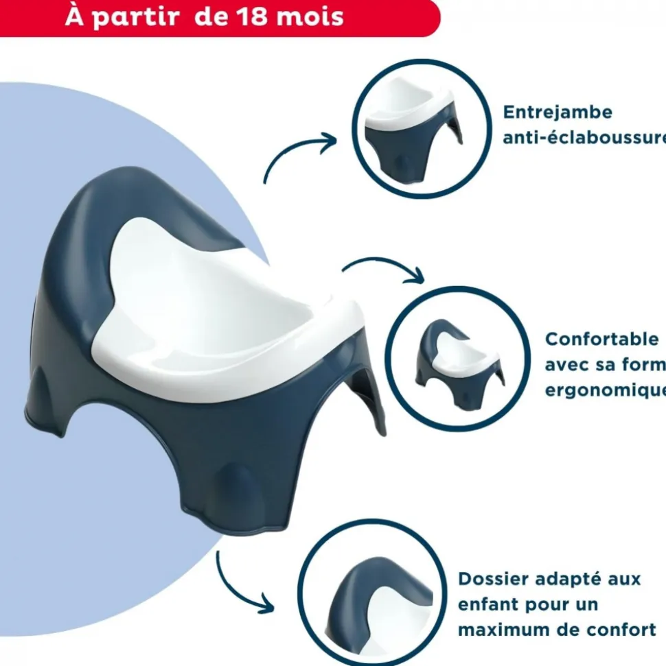 Pot d'apprentissage ideo bleu nuit