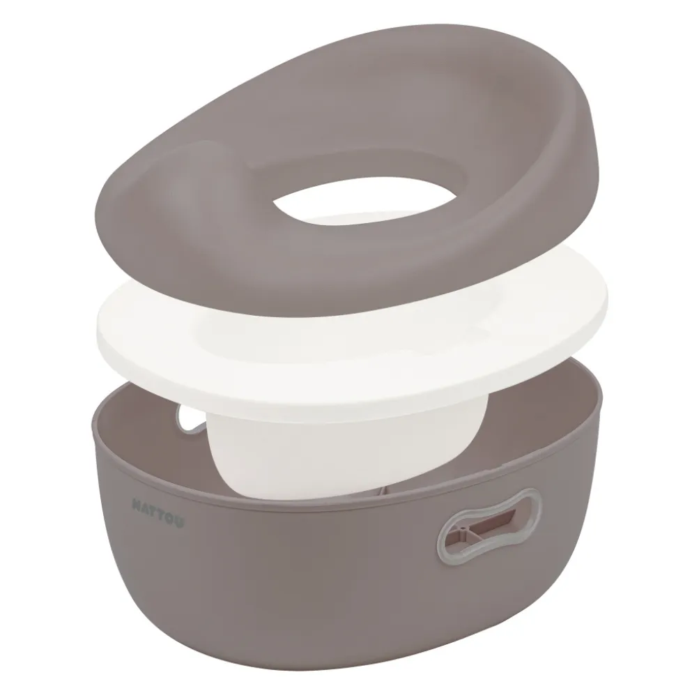 Pot d'apprentissage potty 3 en 1 taupe