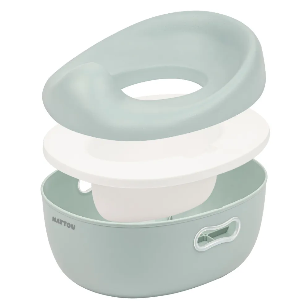 Pot d'apprentissage potty 3 en 1 vert sauge