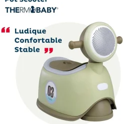 Pot enfant scooter vert olive