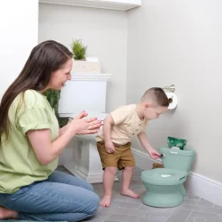 Pot 2-en-1 pour bébé avec réducteur, vert