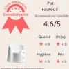 Pot fauteuil blanc et gris