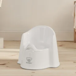 Pot fauteuil blanc et gris