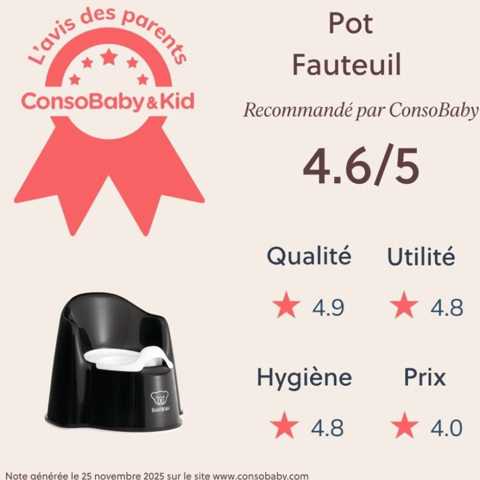 Pot fauteuil noir