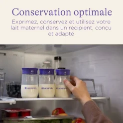 Pots de conservation lait maternel 4x160ml