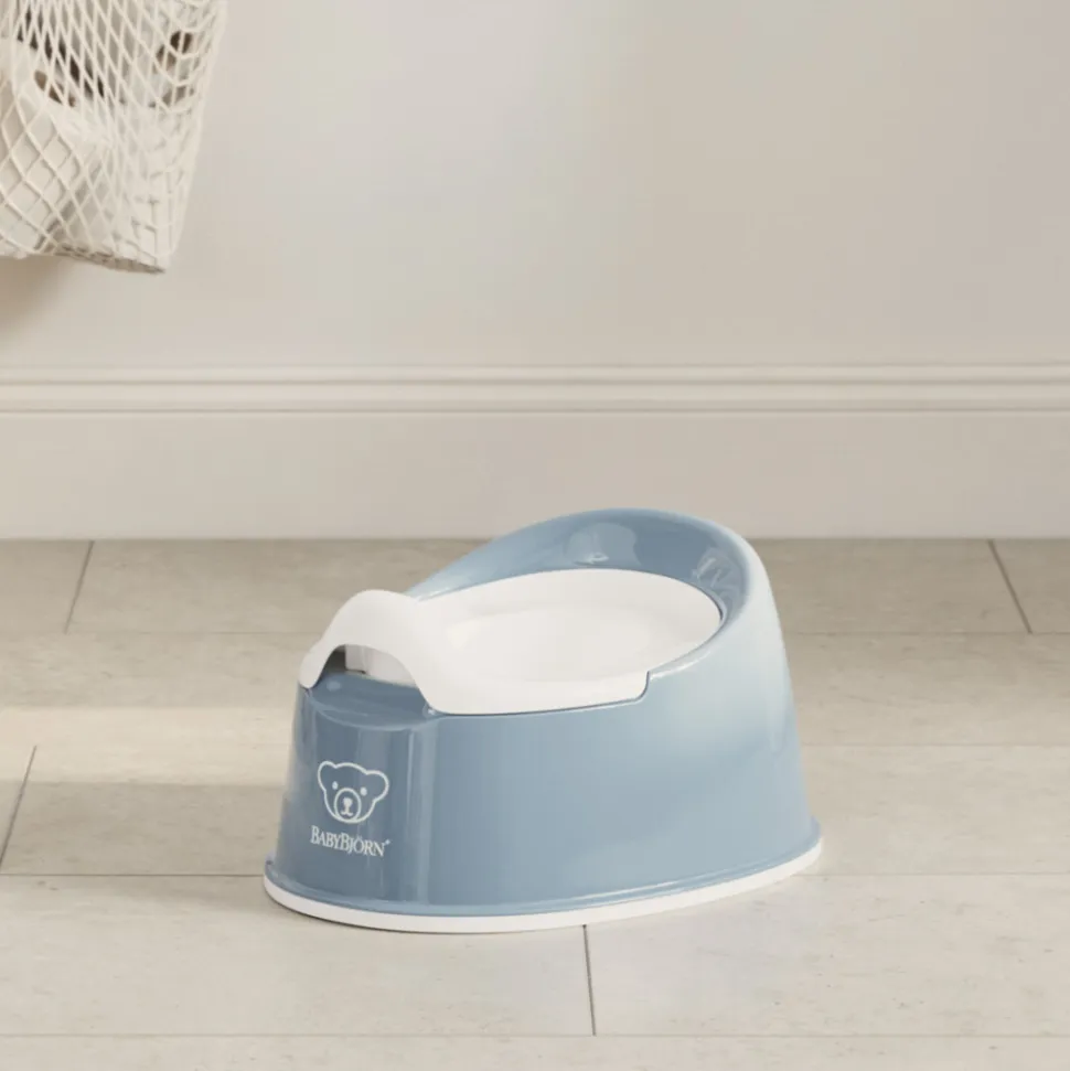 Pot smart bleu profond et blanc