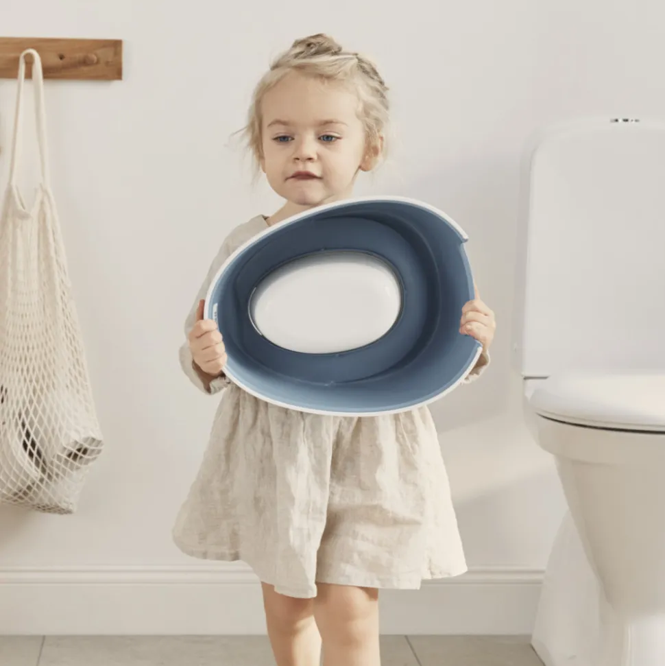 Pot smart bleu profond et blanc