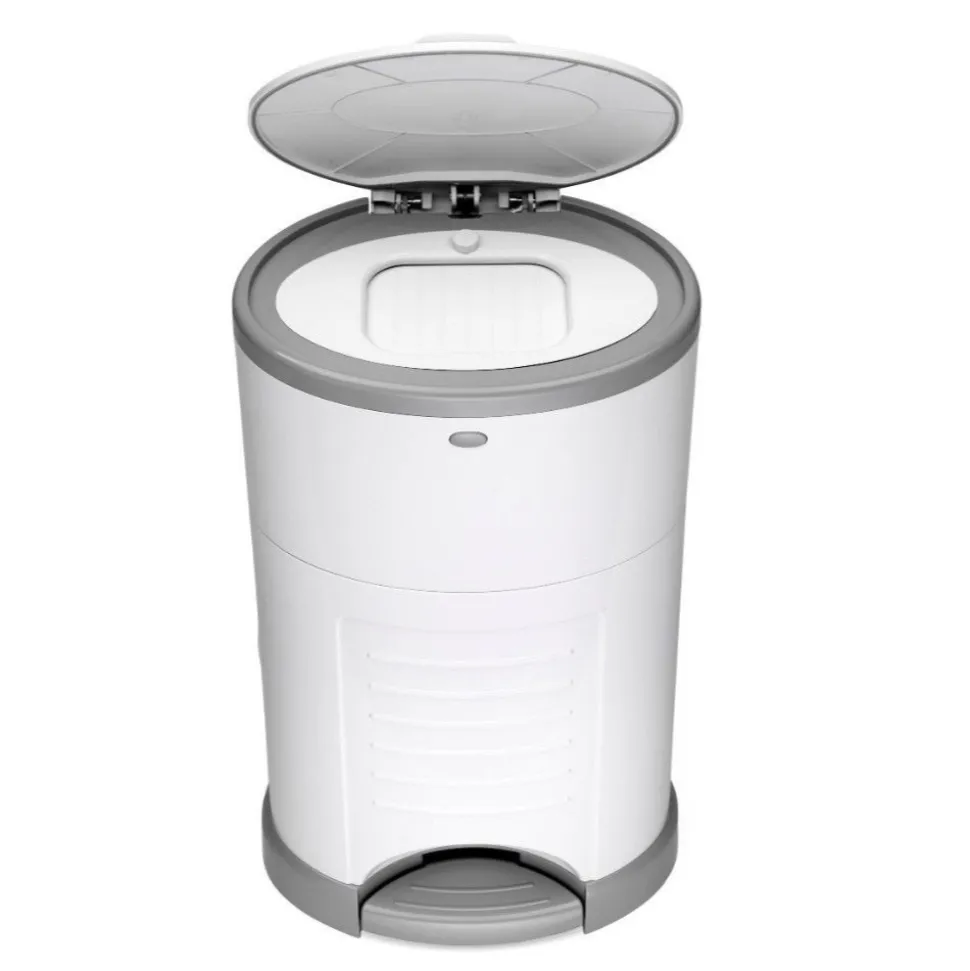 Poubelle à couches blanche 16l