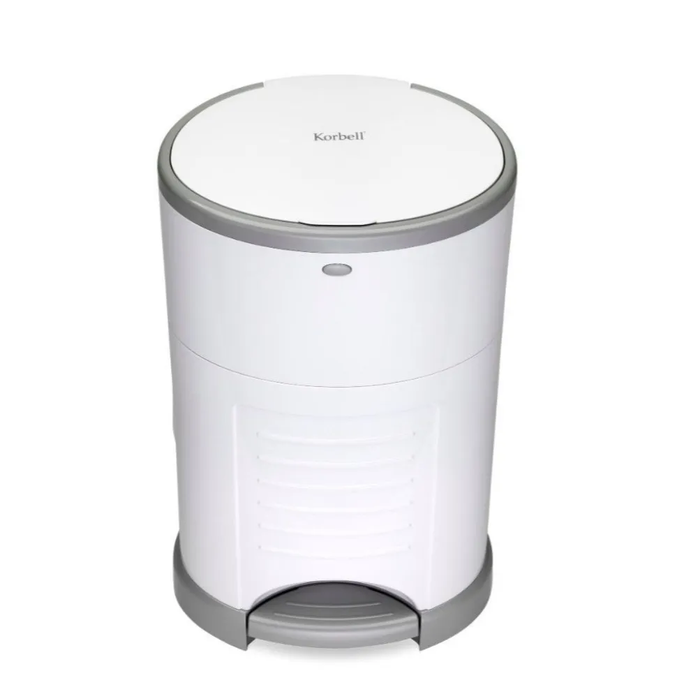 Poubelle à couches blanche 16l