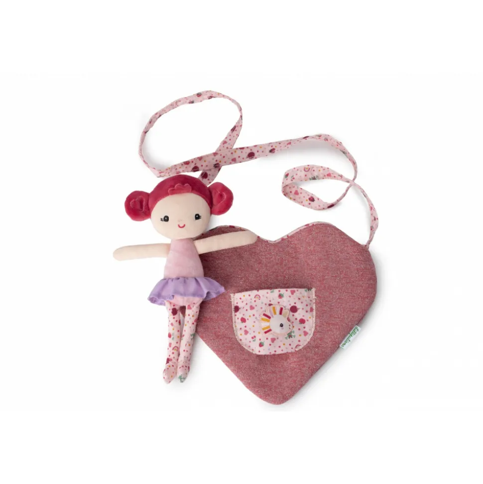 Poupée et sac à main cœur aline