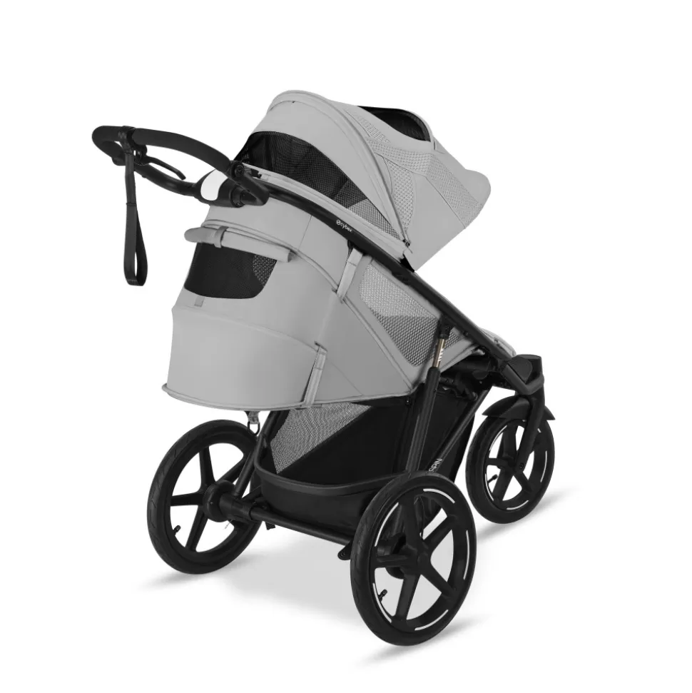 Poussette avi spin 3 roues tout-terrain et running fog grey