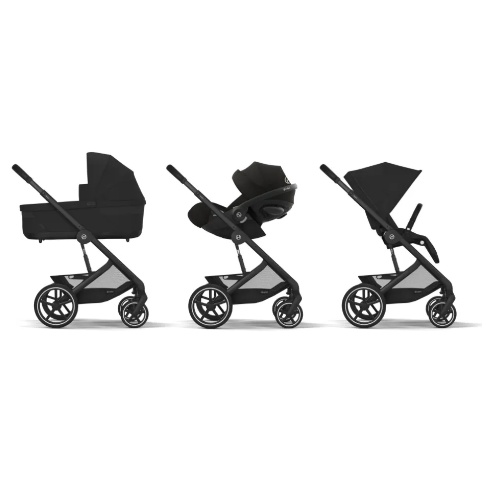 Poussette balios s lux 3 moon black châssis noir