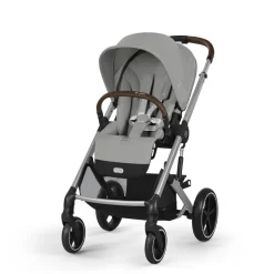Poussette balios s lux 3 stone grey châssis silver