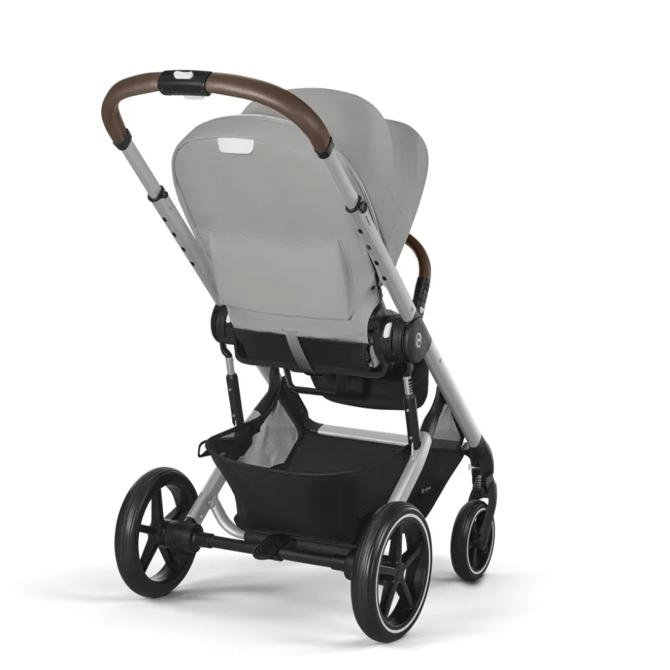 Poussette balios s lux 3 stone grey châssis silver