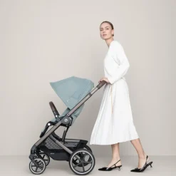 Poussette balios s lux 3 stone grey châssis silver